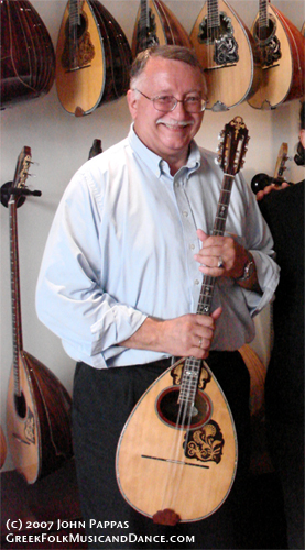 John with his Bouzouki by Spourdalakis